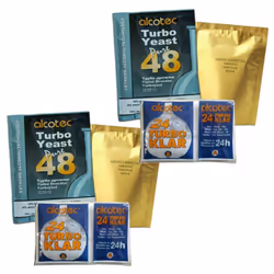 2x Alcotec 48 Turbo Yeast, TurboKlar & Liquid Carbon Homebrew Vodka Spirit