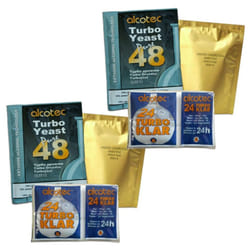 2x Alcotec 48 Turbo Yeast, TurboKlar & Liquid Carbon Homebrew Vodka Spirit
