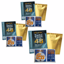 3x Alcotec 48 Turbo Yeast, TurboKlar & Liquid Carbon Homebrew Vodka Spirit