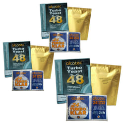 3x Alcotec 48 Turbo Yeast, TurboKlar & Liquid Carbon Homebrew Vodka Spirit