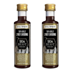 2x Still Spirits Top Shelf Sea Beast Spiced Rum 50ml Essence Flavours 2.25L