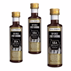 3x Still Spirits Top Shelf Sea Beast Spiced Rum 50ml Essence Flavours 2.25L