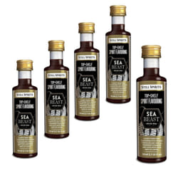 5x Still Spirits Top Shelf Sea Beast Spiced Rum 50ml Essence Flavours 2.25L