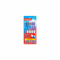 Colgate Extra Clean Full Head Toothbrush, Medium - 6 Count