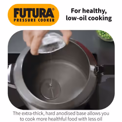 Hawkins F45 Pressure Cooker  4 Litre  Black