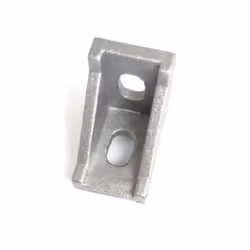 Zeberoxyz 20PCS 2028 Corner Bracket Silver Right Angle 20Series 2 Hole Aluminum Brackets for Slot 6mm Aluminum Extrusion Profile Accessories (20pcs Si