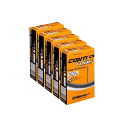 Continental Race 28 Light 700x20-25c Bicycle Inner Tubes  80mm Long Presta Valve - 5 Pack w/ Decal