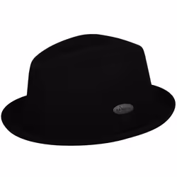 Kangol 5122BC, Hat, Fedora hat, Black, Autumn/Winter, USA, Center dent crown