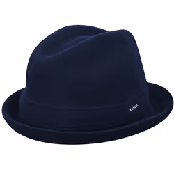 Kangol 6447BC, Hat, Fedora hat, Dark Blue, Autumn/Winter, TWN, Center dent crown