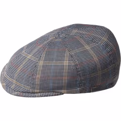 Kangol K4269HT, Head cap, Flat cap, Grey Plaid, Autumn/Winter, VNM, Cotton