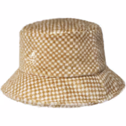 Kangol K4370, Hat, Bucket hat, Tan Check, Autumn/Winter, CHN, Flat crown