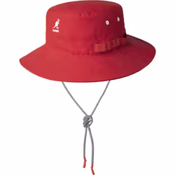 Kangol K5302, Hat, Bucket hat, Red, Spring/Summer, CHN, Flat crown