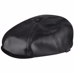 Kangol K5313, Head cap, Flat cap, Black, Autumn/Winter, 7.6 cm, Polyester