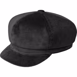 Kangol K5350, Head cap, Newsboy cap, Black, Autumn/Winter, Corduroy, 98% Cotton, 2% Elastane