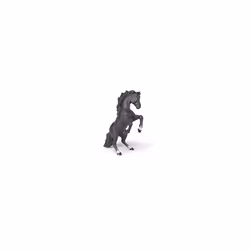 Papo Black Reared Up Horse Figure, Multicolor, oner Size