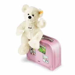 Steiff Lotte Teddy Bear in Suitcase (White)