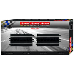 Carrera 20601 2-Pack of 13.58-in. Straights add on Expansion Accessory Pack Set Compatible with Evolution  Digital 132  and Digital 124 Slot