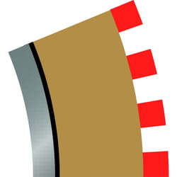 Scalextric C8280 Borders Tan Inner Radius - 22.5 Degrees