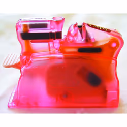 Clover Desk Needle Threader: Pink, 1