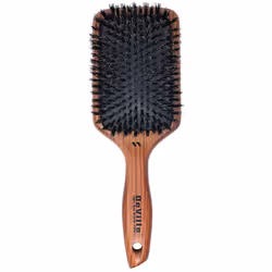 Spornette Deville Cushion Paddle Brush Boar Bristle Hair Brush with Wooden Handle - For Straightening Smoothing Detangling ...