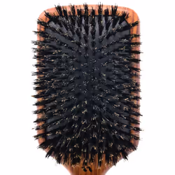 Spornette Deville Cushion Paddle Brush  Boar Bristle Hair Brush with Wooden Handle - For Straightening  Smoothing  Detangling  Styling & Brush Outs fo