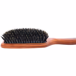 Spornette Deville Cushion Paddle Brush  Boar Bristle Hair Brush with Wooden Handle - For Straightening  Smoothing  Detangling  Styling & Brush Outs fo