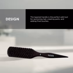 Spornette Big Wonder Teasing Brush  Boar & Tourmaline Nylon Bristles - Tapered Handle for Back Brushing & Combing  Creating Volume  Teasing  & Slickin