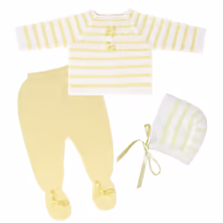 Escalett Layette Newborn Baby Knitted Clothes Set Coming Home Infant Knit Outfit for Boys and Girls (6210 Yellow 3M)