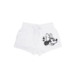 Disney 886316-medium Minnie Mouse Ladies White Beach Shorts - Medium