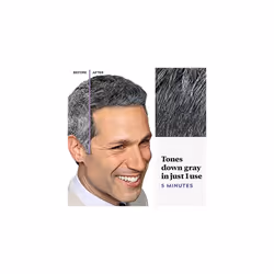 Just For Men Touch of Gray  Gray Hair Coloring for Men with Comb Applicator  Great for a Salt and Pepper Look - Black  T-55 (Packaging May Vary)