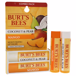 Burts Bees Coconut & Pear and Mango Lip Balm - 2 x 0.15 oz Lip Balm