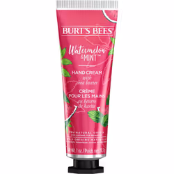 Burt's Bees Hand Cream for Very Dry Hands, Watermelon & Mint, Hand Moisturiser With Shea Butter, 28.3g