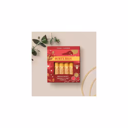 Burt's Bees Christmas Lip Balm Gift Set, Moisturising Lip Balm Multipack with Beeswax and Vitamin E, Classic Bounty, 4x4.25g