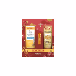 Burt's Bees Giftset, Honey Lip Balm, Hand Cream and Body Lotion, Honey Pot