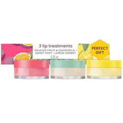 Burts Bees Lip Mask Set Overnight Intensive Treatment Revives  Nourishes for All Day Hydration Passion Fruit  Chamomile Sweet Mint  Lemon Sorbet