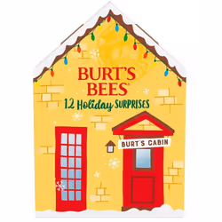 Burt's Bees Lip Balm Advent Calendar 2023 - Official Burts Bees Cozy Cabin 12 Holiday Surprises Advent Calendar - 12 Total Li ...