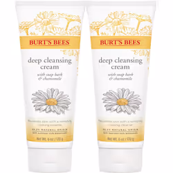 Burt's Bees Soap Bark and Chamomile Deep Cleansing Cream 6 ounce pack of 2