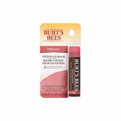 Burt's Bees 100% Natural Origin Tinted Lip Balm, Hibiscus with Shea Butter & Botanical Waxes, 1 Tube