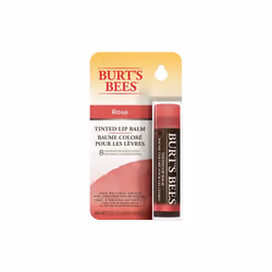 Burt's Bees 100% Natural Tinted Lip Balm, Rose with Shea Butter & Botanical Waxes, 1 Tube