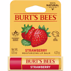 Burts Bees Moisturizing Lip Balm Strawberry 015 Ounce