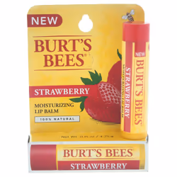 Burts Bees Strawberry Moisturizing Lip Balm Blister - 0.15 oz Lip Balm
