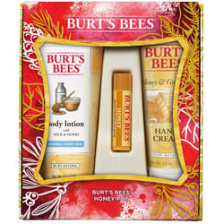 Burt's Bees Honey Pot Gift Set  3 Honey Skin Care Products - Milk & Honey Body Lotion  Honey & Grapeseed Hand Cream and Honey Lip Balm