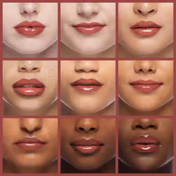 Burts Bees 100% Natural Glossy Lipstick  Blush Ripple - 1 Tube
