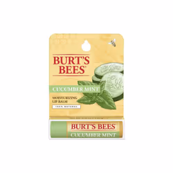 Burt's Bees 100% Natural Moisturizing Lip Balm, Cucumber Mint with Beeswax - 1 Tube