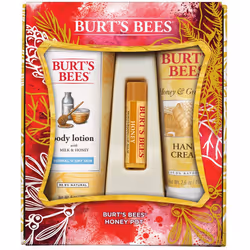 Burt's Bees Honey Pot Holiday Gift Set  3 Honey Skin Care Products - Milk & Honey Body Lotion  Honey & Grapeseed Hand Cream a ...
