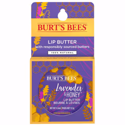 Burt's Bees 100% Natural Moisturizing Lip Butter with Lavender & Honey, 6 Tins