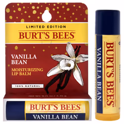 Burts Bees Moisturizing Lip Balm -Vanilla Bean For Unisex 0.15 oz Lip Balm (Limited Edition)