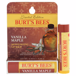Burts Bees Vanilla Maple Moisturizing Lip Balm Blister For Unisex 0.15 oz Lip Balm