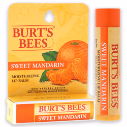 Burts Bees Sweet Mandarin Moisturizing Lip Balm for Unisex 0.15 oz Lip Balm