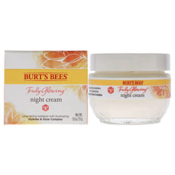 Burts Bees Truly Glowing Night Cream For Unisex 1.8 oz Cream